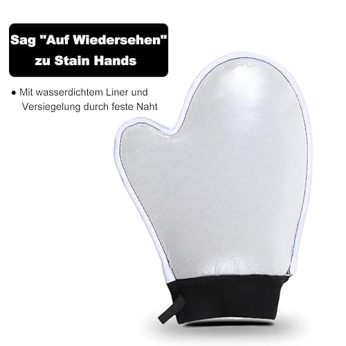 Yvoier Self Tanning Mitt Applicator - Elastic Wrist Tan Mitt Applicator Microfibre Tanning Lotion Applicator Self Tanning Glove Sunless Tanning Mitt Streak Free Tan for Tanner Spray Mousse Lotions thumbnail 3
