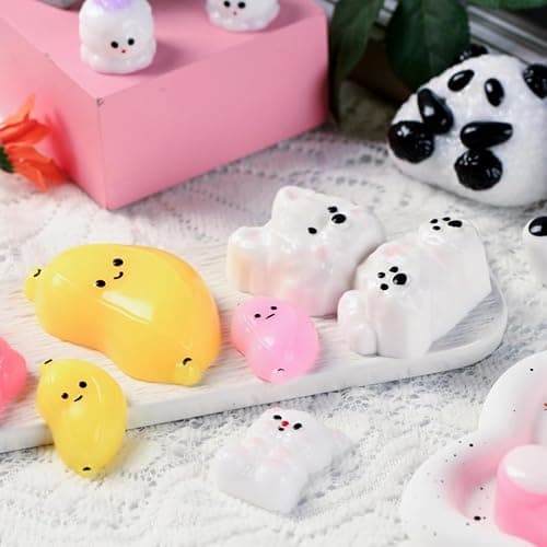 16 Pack Taba Squishy Pack Toys, Mochi Squishies Fidget Toys for for Kids and Adults, Birthday Party Favors, Valentines Goodie Bags Stuffers Back to School Gifts Classroom Prizes thumbnail 6