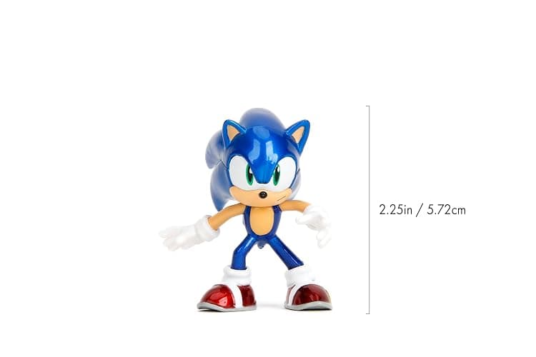 Jada Metalfigs Sonic The Hedgehog 4-Pack, Sonic, Tails, Knuckles, Shadow, 2.5” Die-Cast Figures - Wave 1, Ages 8+ thumbnail 2