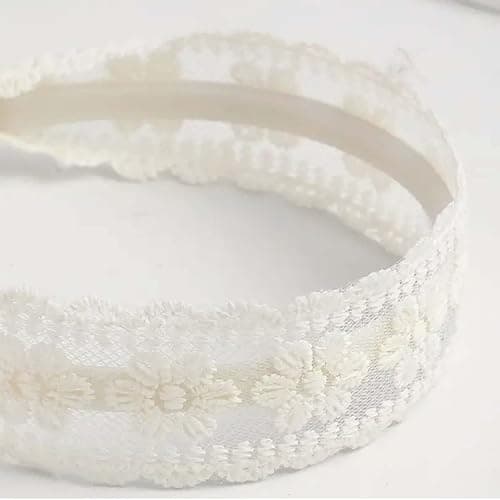 Xansema Cute Lace Headbands for Girls, Vintage Floral Embroidered Hairband Fashion Non-Slip Headbands Boho Hairhoops Hair Accessories (Flower) thumbnail 8