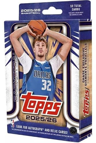 NEW 2025-26 TOPPSBasketball Card HANGER Box w/59Cards, Bonus Custom Cooper Flagg Card Sized Print thumbnail 2