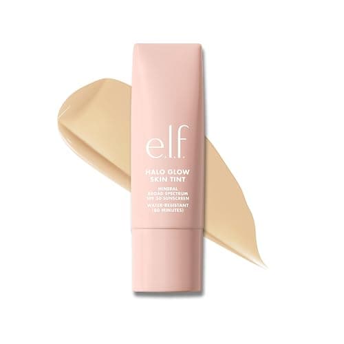 e.l.f. Halo Glow Skin Tint SPF 50, Tinted Moisturizer For Light, Buildable Coverage, Creates A Natural Glow, Vegan & Cruelty-Free, 4 Light Neutral - Image 1