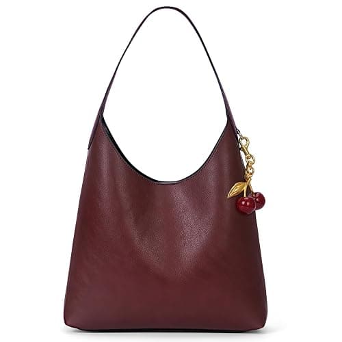HICARRY Faux Suede Hobo Bags Vegan Leather Shoulder Bag Tote for Women Medium Slouchy Designer Handbags Purses Fall Fashion - Image 1