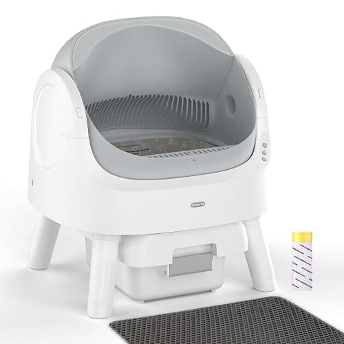 Self Cleaning Cat Litter Box, Automatic Cat Litter Box for Multiple Cats, Integrated Safety Protection with Open-Top Design - Image 1