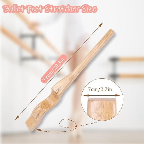 WodGod Professional Wooden Ballet Foot Stretcher Set - Arch Enhancer and Toe Strengthener for Ballet Dancers, Gymnasts, Yoga Practitioners with Portable Bag- Ideal Dance Accessories Gift thumbnail 2