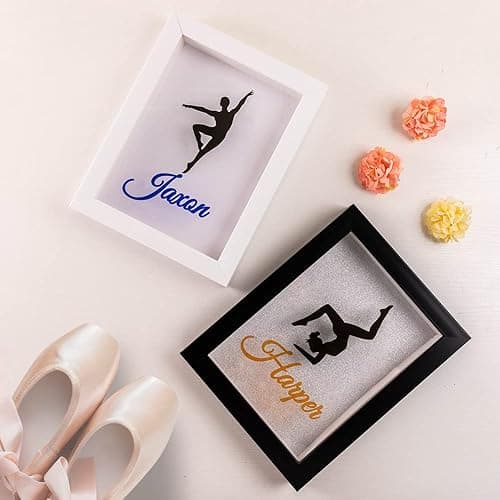 Getname Necklace Custom Shadow Box Dance Shadowbox - Competition Pin Shadow Box - Dancer Frame Dancer Decor - Personalized Dance Pin Display Case Recital Gift thumbnail 2