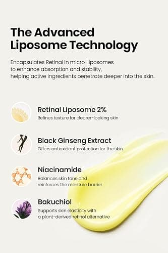 K-SECRET SEOUL 1988 Retinal Serum – Formulated with Advanced Retinal Liposome 2% and 58% Black Ginseng Extract | Fine Lines and Skin Texture Care Serum | Korean Skincare, 30ml / 1.01 fl oz thumbnail 2