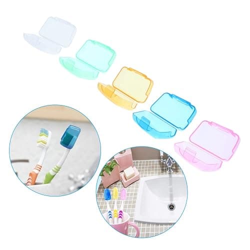 SKISUNO 30pcs Portable Toothbrush Head Covers Travel Toothbrush Holder Cap Soft Brush Cover Case thumbnail 4