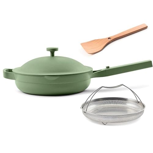 Our Place Always Pan 2.0-10.5” (2.6 Qt) Nonstick, Toxin-Free Ceramic Cookware | Patented 10-in-1 Aluminum Frying & Sauté Pan | Safe for Oven, Induction & All Cooktops up to 450°F | Sage - Image 1