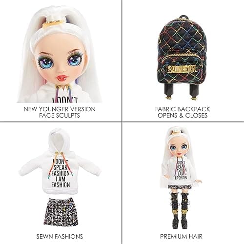Rainbow High Jr High Series 2 Amaya Raine- 9" Rainbow Posable Fashion Doll with Designer Accessories and Open/Close Backpack. Great Toy Gift for Kids Ages 6-12 Years Old & Collectors thumbnail 6