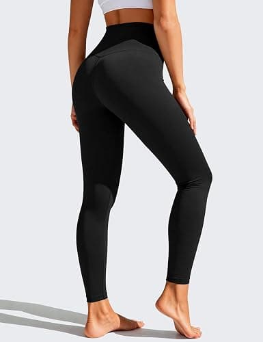 Bluemaple High Waisted Leggings for Women - Tummy Control Pants Non See Through Workout Soft Yoga Pants for Running Plus Size thumbnail 5