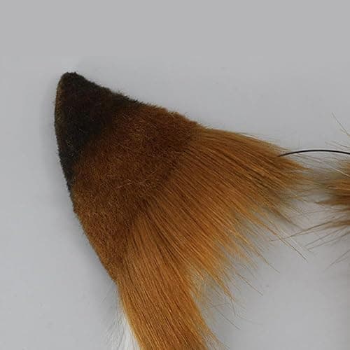 ILUFAM Faux Fur Wolf Fox Ears Headband Furry Animal Ears Hair Hoop Cosplay Headwear Halloween Christmas Party Headpiece thumbnail 5