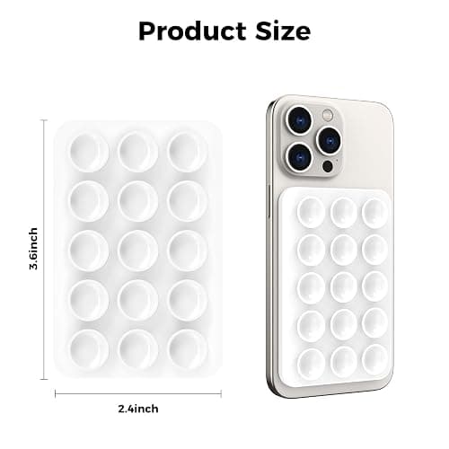 AHASTYLE Silicone Magnetic Suction Phone Case Stand for iPhone 17/16/15/14/13/12 Series, for iPhone MagSafe Phone Case, Mirror Shower Phone Holder, for TikTok Videos and Selfies thumbnail 7
