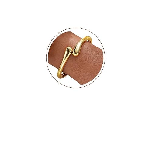 Gold Bracelets for Women Trendy Non Tarnish Bangle Cuff Bracelet Jewelry | 14K Gold Plated Chunky Teadrop Bracelet, Waterproof Gold Bangle Bracelet Gifts for Women - Image 1
