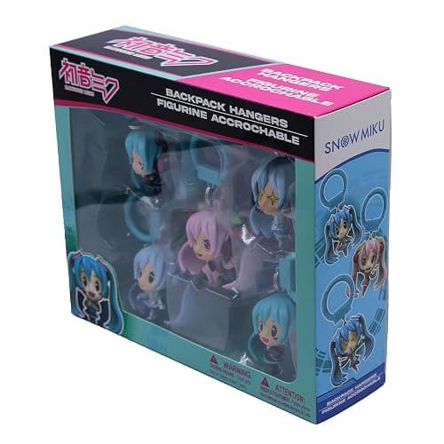 Just Toys LLC Hatsune Miku Backpack Hangers – 5‑Pack Sakura, Snow & Classic Miku Keychains – PVC Anime Hangers for Bags, Backpacks, Purses & Gifts thumbnail 8