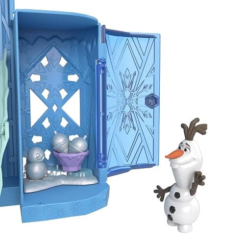 Mattel Disney Princess Toys, Storytime Stackers Elsa Ice Palace, Stackable Castle Doll House with Small Doll & 8 Pieces, Inspired by The Disney Frozen Movies thumbnail 4