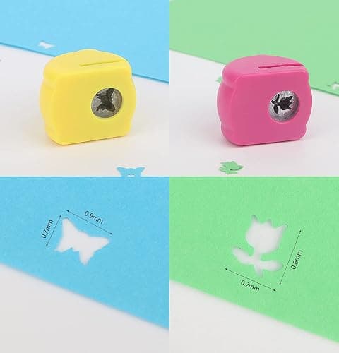 Craft Punches 20pcs, Katfort Hole Punch Shapes 20 Patterns, Craft Hole Punch Shapes, Shape Paper Punch Set for Crafts for Adults for DIY Scrapbooking Nail Art Craft Punchers Supplies thumbnail 4