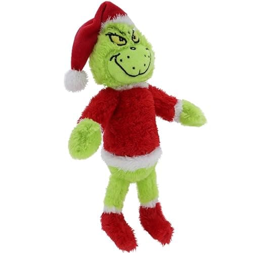 RELIGES 9 inches Green Christmas Monster Plush Toy – Soft Christmas Stuffed Animal Doll for Boys and Girls, Perfect for Christmas Decorations and Gifts (Sneaky Green) - Image 1