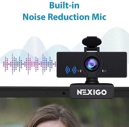 NexiGo N60 1080P Webcam with Microphone, Software Control & Privacy Cover, USB HD Computer Web Camera, Plug and Play, for Zoom/Skype/Teams, Conferencing and Video Calling thumbnail 3