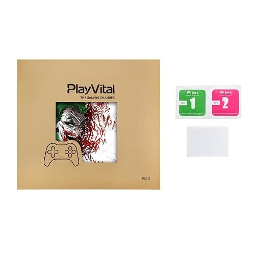 PlayVital Full Set Skin Sticker for ps5 Slim Console Digital Edition (The New Smaller Design), Vinyl Skin Decal Cover for ps5 Controller & Headset & Charging Station & Media Remote - Clown Hahaha thumbnail 2