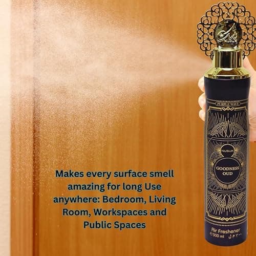 Nusuk Air Room Freshener Spray for Home, Car & Office, Long Lasting Fragrance 300 ML, Odor Eliminator, Deodorizer Spray For Room, Car & Wardrobe, Goodness Oud thumbnail 7