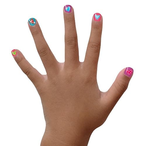 Piggy Paint | 100% Non-Toxic Girls Nail Polish | Safe, Cruelty-free, Vegan, & Low Odor for Kids | Unicorn Fairy (3 Polish + Nail Art Gift Set) thumbnail 4