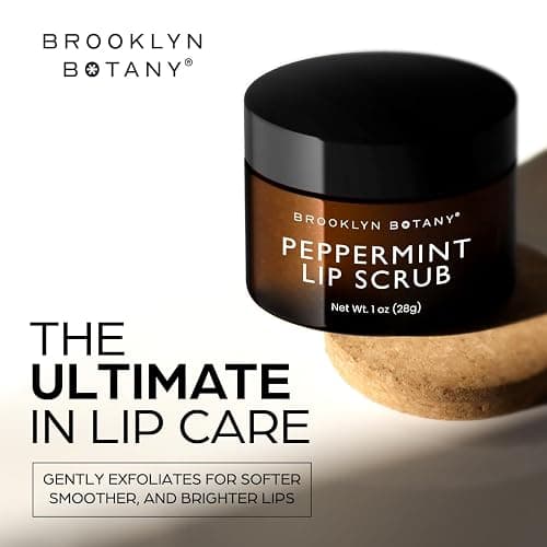 Brooklyn Botany Lip Scrub Exfoliator 1 oz – Lip Moisturizer for Dry Lips and Chapped Lips – Gentle Lip Exfoliator for Smooth and Brighter Lips – Peppermint Flavor thumbnail 5