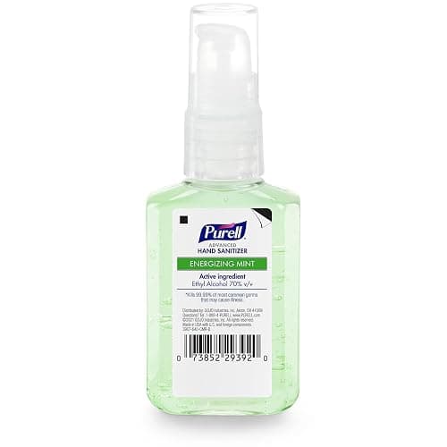 Purell Advanced Hand Sanitizer Gel Infused with Essential Oils, Energizing Mint, 2 fl oz Travel-Size Pump Bottle (Pack of 6) - 3907-04-EC thumbnail 7