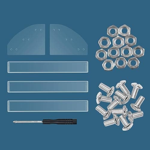 KINGROW Nail Polish Organizer Holder Rack 3 Layers Acrylic Display Rack Eyeglasses Shelf Essential Oils Ink Storage Holds Up to 48 (Fit 1-2oz Bottles) thumbnail 6