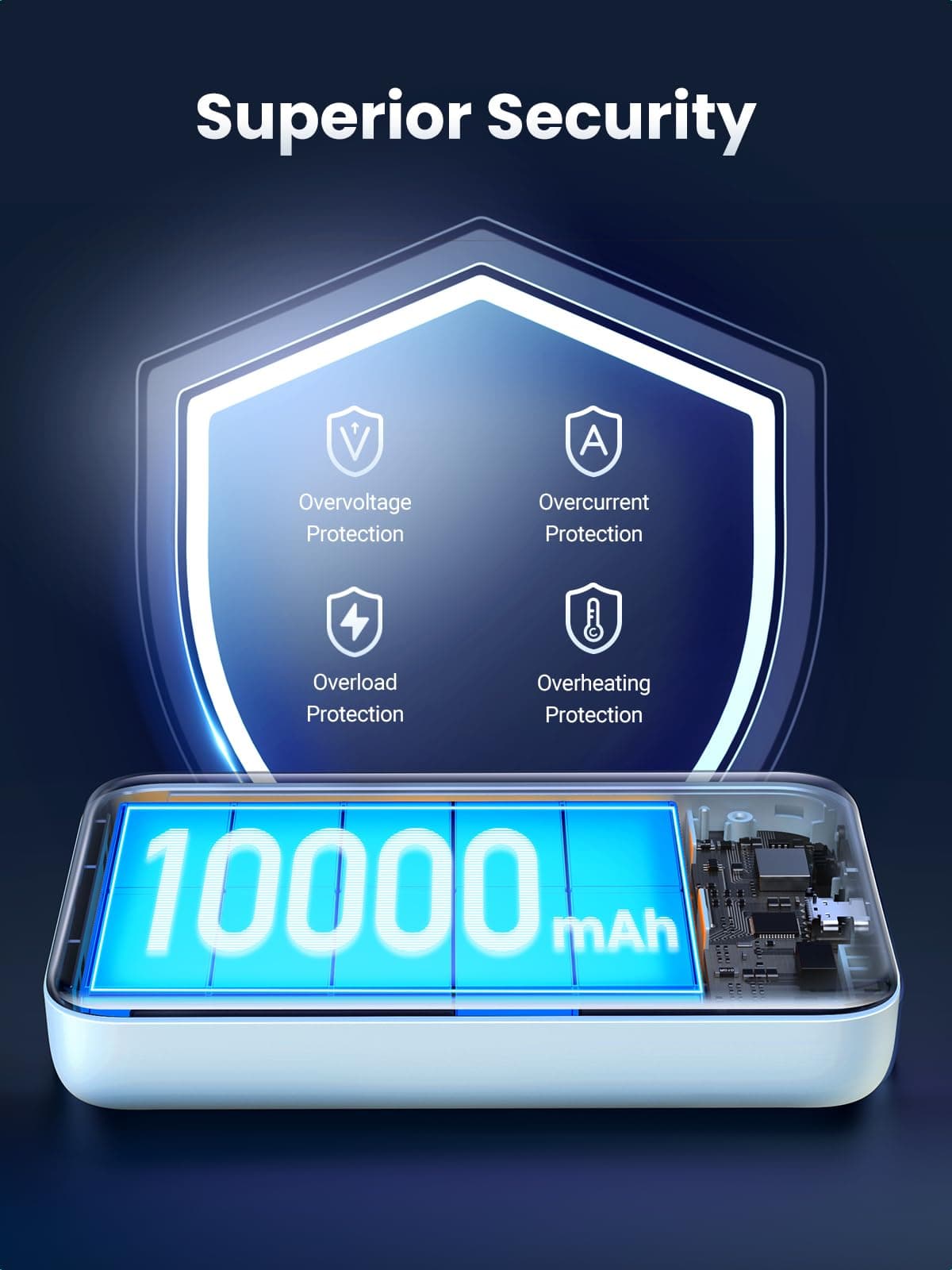 UGREEN Magsafe Power Bank 10000mAh Wireless Portable Charger 20W PD Fast Charging Magnetic Battery Pack Powerbank Compatible with iPhone 17 Pro MaxPhone Air/16 Plus/15/14/13/12 Series, Blue thumbnail 6