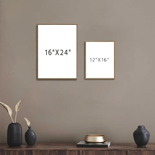 ZZTCYSU Jesus Canvas Wall Art Christian Framed Wall Art Jesus Walking on Water Back Modern Bible Print Religious Faith Artwork Decor for Living Room Bedroom Church 12"x16" Framed thumbnail 7