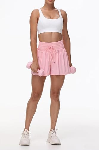 Blaosn Flowy Athletic Shorts for Women Gym Workout Running Short Pants High Waist Skort with Pocket Casual Summer Clothes thumbnail 5