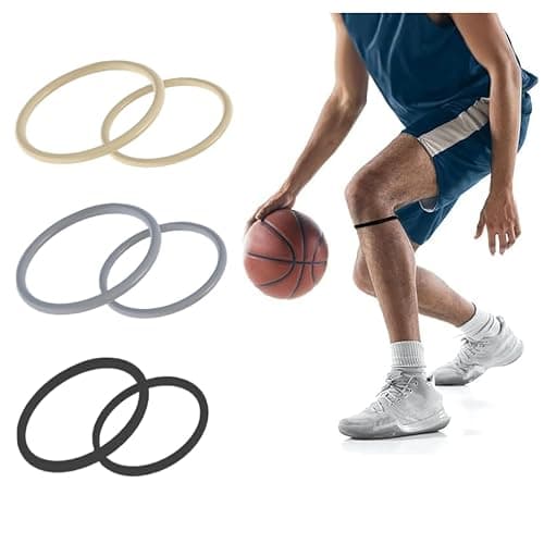 6pcs Patellar Tendon Support Straps,Silicone Patella Knee Brace for Knee Pain Relief,Flexible Patella Band for Sports Men Women - Image 1