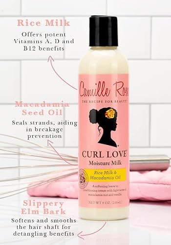 Camille Rose Leave-In Conditioner,Curl Love Moisture Milk – Curly Hair Moisture,Detangler,Frizz Control,8 Fl Oz,(Pack of 2) thumbnail 4