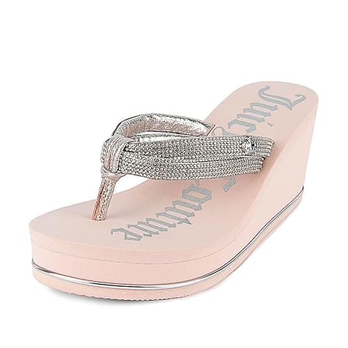 Juicy Couture Wedge Platform Flip Flop: High-Fashion, Soft Beach Sandal, Thong-Style Slide - Image 1