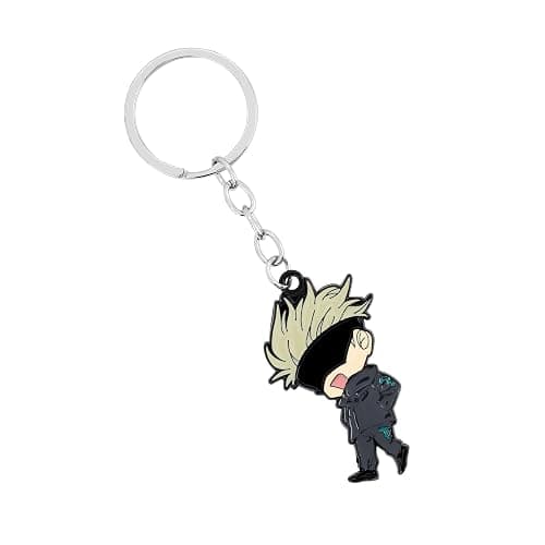 Weeb Keychains Keychain– JJK Anime Keyring for Bags, Keys, Lanyards, Gifts with Gojo, Yuji, Nobara, Megumi, Sukuna & Toji - Image 1