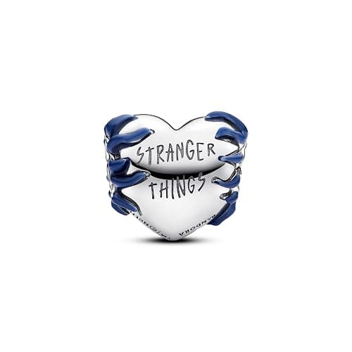 PANDORA Stranger Things Im Dunkeln Leuchtendes Herz-Charm aus Sterling Silber mit künstlichem Kristall, Kompatibel Moments Armbänder, 793565C01 thumbnail 3