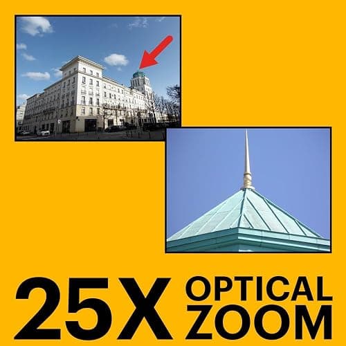 KODAK PIXPRO AZ255-RD 16MP Digital Camera 25X Optical Zoom 24mm Wide Angle Lens Optical Image Stabilization 1080P Full HD Video 3" LCD Vlogging Camera (Red) - Red thumbnail 3