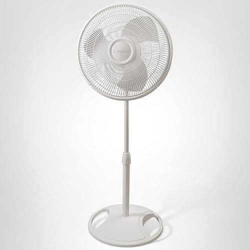 Lasko Oscillating Pedestal Fan - Adjustable to 47" - 2520 - White | Cooling Standing Fan for Bedroom, Living Room, and Home Office, 16" Blade Diameter, 3 Quiet Speeds thumbnail 7