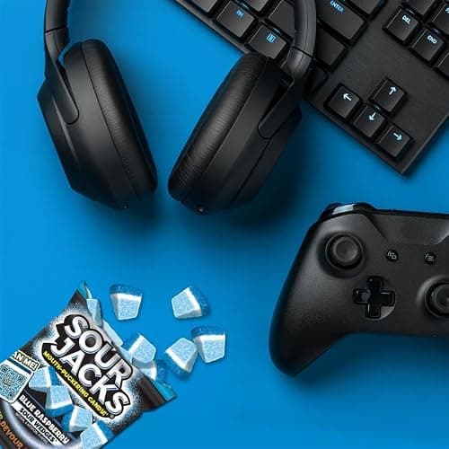 SOUR JACKS, Sour Gummy Wedges, Blue Raspberry Flavored Candy, 5oz Bag (12 Pack) thumbnail 5