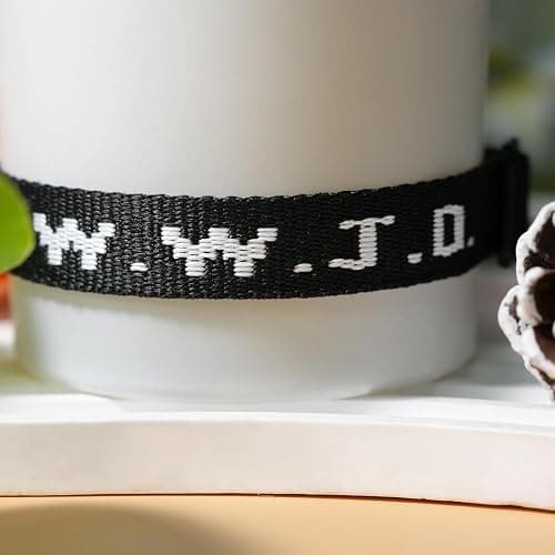 SKYFUN WWJD Bracelets Webbing What Would Jesus Do Bracelet for Men Women Adjustable Christian Woven Wristbands Bulk Religious Jewelry Accessories Gifts thumbnail 6