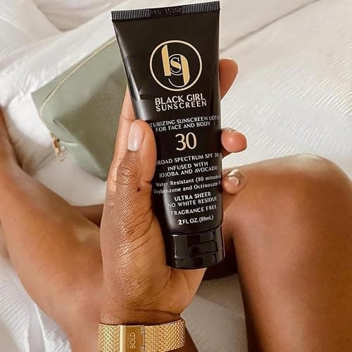 BLACK GIRL SUNSCREEN - Face & Body Moisturizing Sunscreen Lotion SPF 30, No White-Residue for Melanin Rich Skin (2 Fl. Oz.) - SPF-30-2oz thumbnail 6
