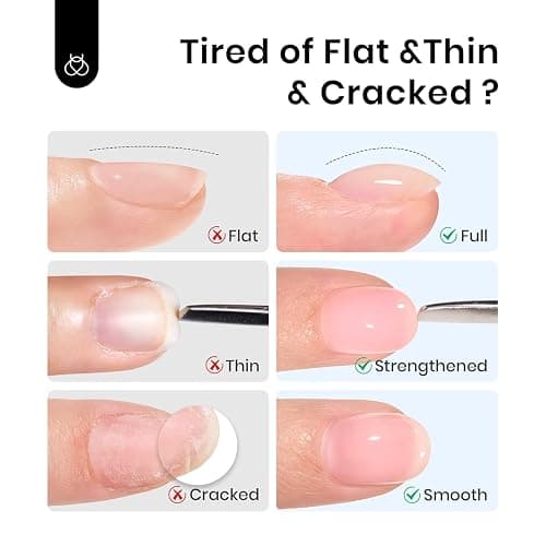 Beetles Builder Gel for Nails,2 Pcs 8 in 1 Clear Building Gel,for Strengthening Natural Nail Instant Apex & Extension for DIY Salon at Home,Friendly for Beginner,UV LED Lamp Cured,Gifts for Women thumbnail 2
