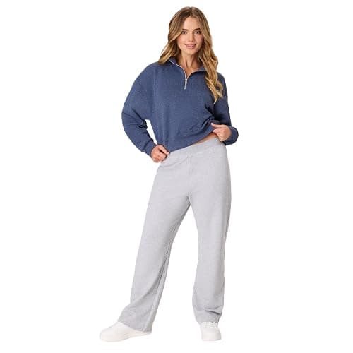 Hanes Women's Sweatpants, EcoSmart Fleece Pants, Pocketless Open-Bottom Sweatpant, Regular & Petite thumbnail 4