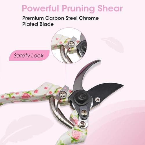 MYMULIKE Gardening Tools for Women, 26 Pieces Garden Tools Set, Gardening Gift Set with Storage Bag, Gloves,Gardening Supplies- Butterfly Decors and Colorful Planting Tags Included thumbnail 6