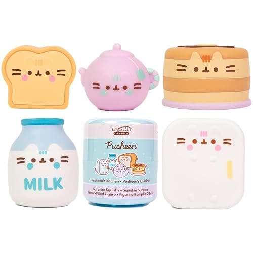 Hamee Pusheen The Cat [Kitchen Series] Cute Water Filled Squishy Toy [Birthday Gift Bags, Party Favors, Gift Basket Filler, Stress Relief Toys] – 1 Pc. (Mystery – Blind Capsule) - Image 1