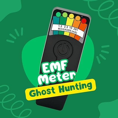 EMF Meter Ghost Hunting Equipment Kit, EMF Magnetic Field Detector, Portable Electromagnetic Field, Ghost Hunting Paranormal Equipment Tester EMF Reader with LED Display, Black thumbnail 6