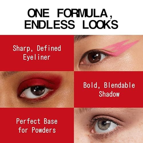 about-face Matte Fluid Eye Paint Scream of Consciousness – High-Pigment Liquid Eyeshadow, Long-Lasting, No-Budge Matte Finish, Vegan & Cruelty-Free (Primary Red) thumbnail 4