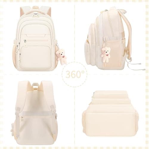 KBTYE Cute Girls Backpack for School Kids Travel College backpack for Women | Lightweight Bookbags for Teen Aesthetic Laptop Bagpack thumbnail 3