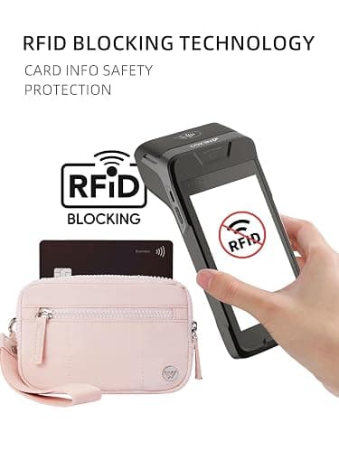 WESTBRONCO Wristlet Wallets for Women – RFID Blocking Quilted Nylon Phone Wallet, Card Holder Purse for Travel & Everyday Use thumbnail 5